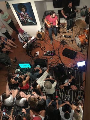 Sofar Sounds pop up concert at The Graeber House in Austin