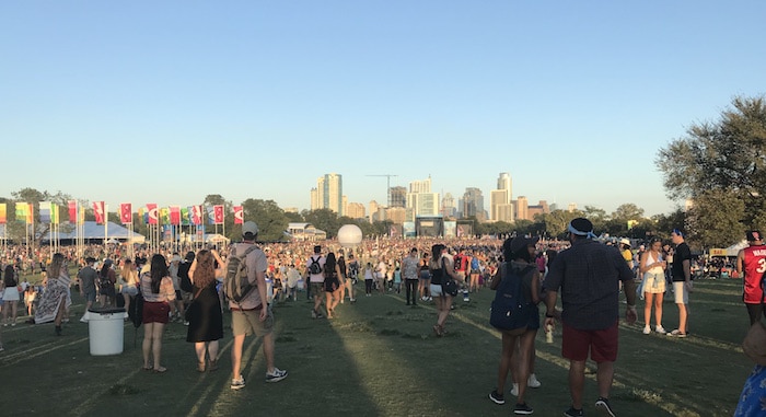 Austin City Limits (ACL) Festival skyline 2017